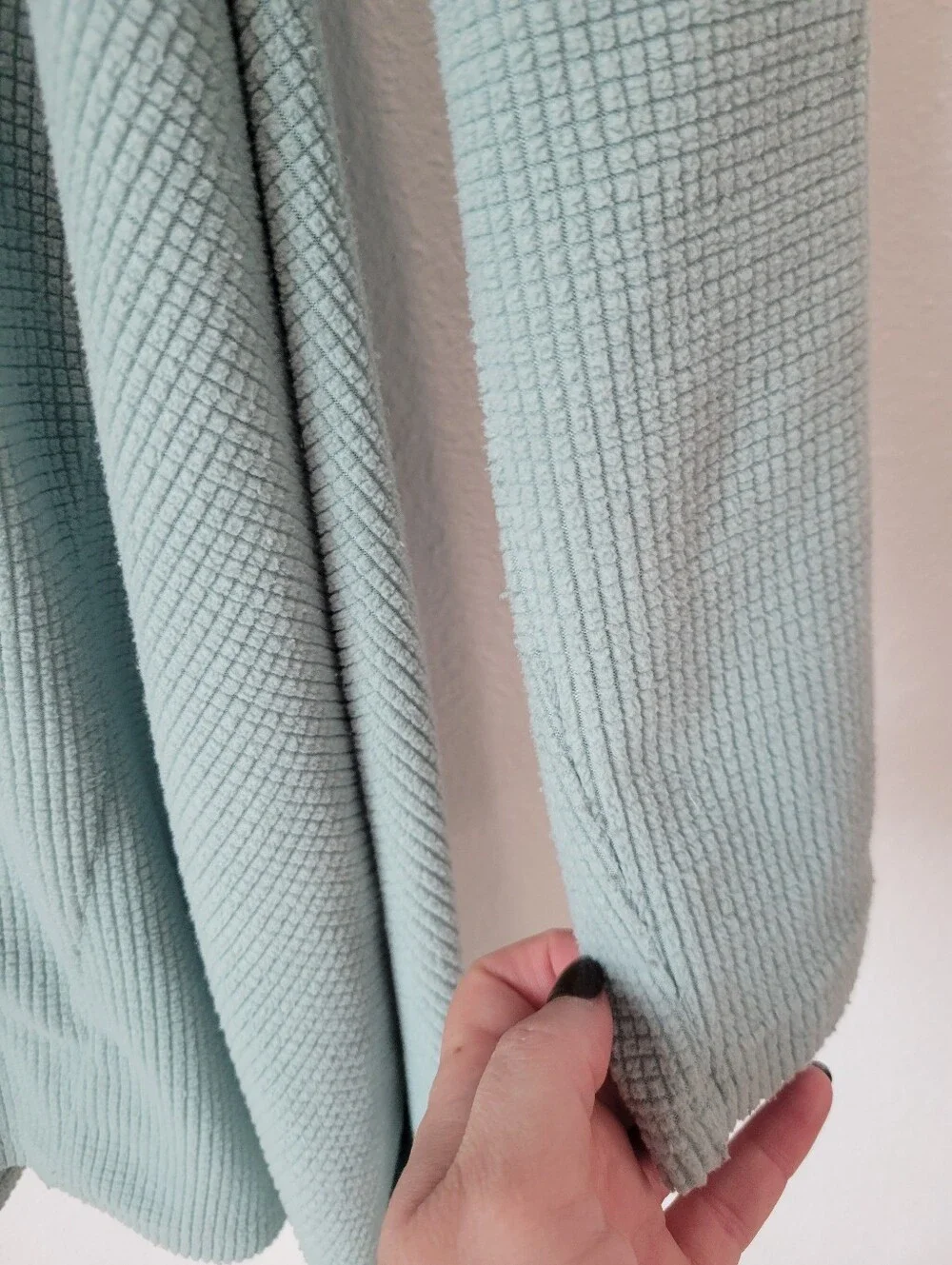 Soft Surroundings Women’s‎ M Mint Fleece Pullover Cowl Neck Cozy Loose Fit